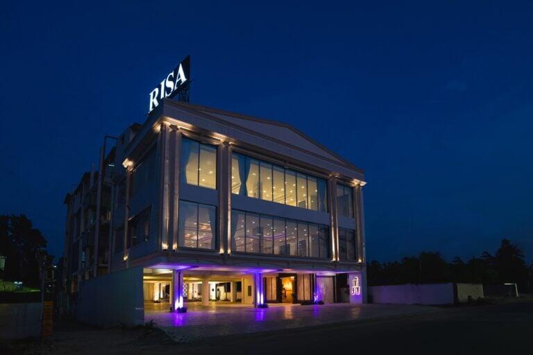 Risa Banquets Hall Night full view