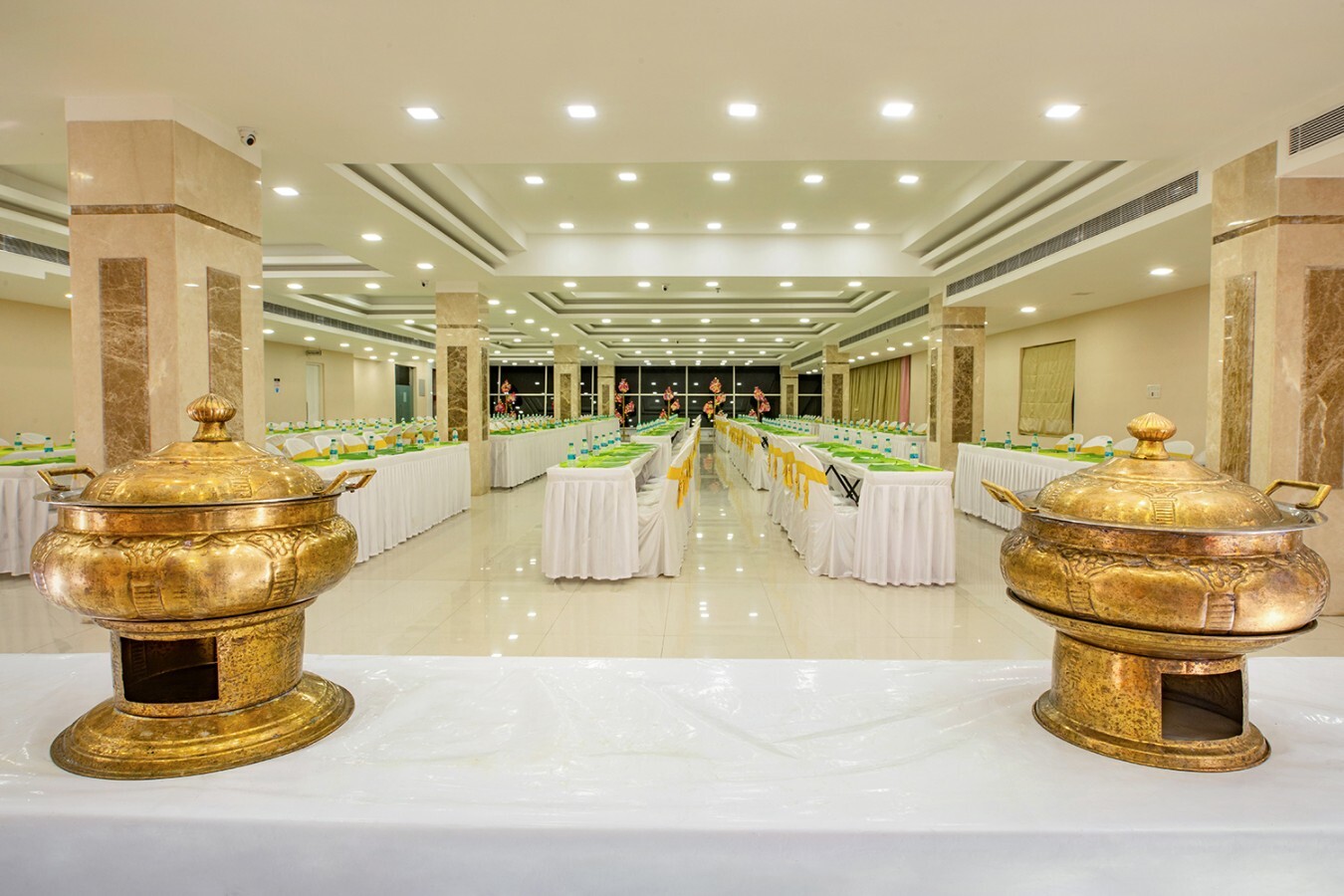 Grand Hall bottom left view – luxury banquet hall Risa Banquets ECR
